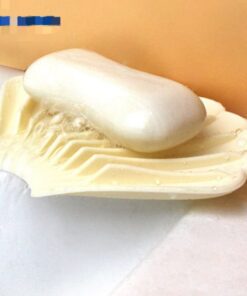 Easy Clean Self Seashell Shaped Silicone Soap Holder Waterfall Drainer Soap Holder