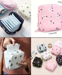 Women Sanitary Napkin Tampon Storage Bag Portable Waterproof Organizer Pouch