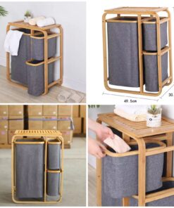 Wooden Basket Hamper AY-1