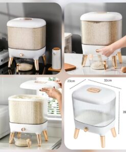 10kg Elegant Rice Dispenser With Lid