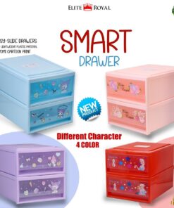 1 Layer Smart Drawer Stackable Space Saving  Multi-Function Plastic Storage Cabinet