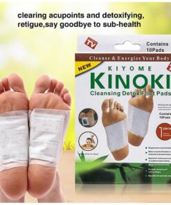 10 Pcs Kinoki Cleansing Toxins Remover Detox Foot Patches Adhesive Pads Kit