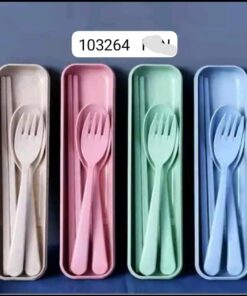 Plastic Fork spoon chop stick set