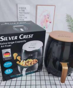 Silver Crest Air Fryers FACTORY Customized 2400W 6L High-capacity Multi Functional Air Fryer Oven German Digital Power Smart