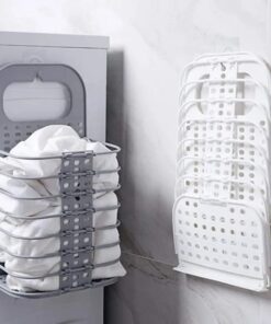 Laundry Basket Dirty Clothes Storage Basket Bathroom Folding Laundry Hamper Wall Hanging Plastic Large Clothes Basket