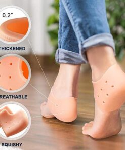 2pcs - Pair of Silicone Half Heel Socks