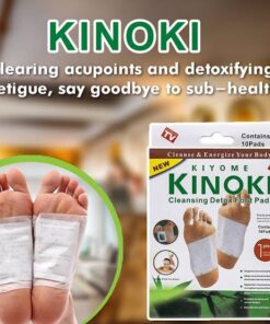 10 Pcs Kinoki Cleansing Toxins Remover Detox Foot Patches Adhesive Pads Kit