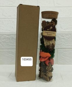 Natural mehak dried flowers potpourri glass jar