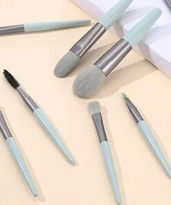8 Pcs Mini Travel Portable Soft Makeup Brushes Set Eye Shadow Foundation Powder Eyelash Lip