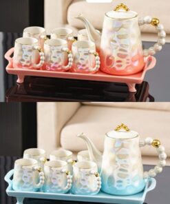 Ceramic Tea set with tray