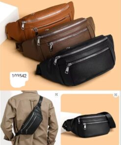 Leather Men Chest Bag