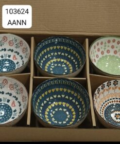 Ceramic bowl set 6pcs