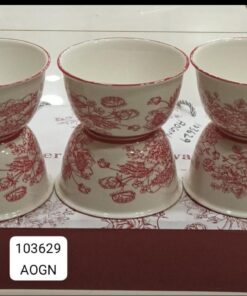 Ceramic bowl set 6pcs