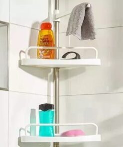 Bathroom Corner Shelf Shower Rack Organizer 2 Steps