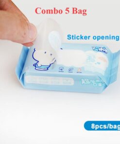 64pcs Mini Travelling Wet Wipes Packet