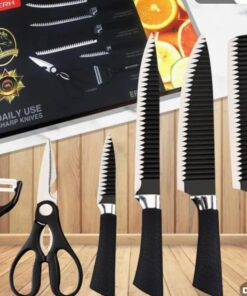 6-Piece Stainless Steel Kitchen Knife Set