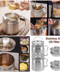 Oil Stainer and Fryer pot 2.0 Liter