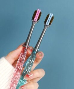 Stylish Manual Toothbrush for Adults & Kids – Pack of 2