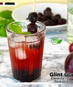 Glint Glass – Pack of 6 Clear Drinking Glasses