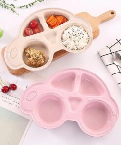 Car Plate Set With Two Sticks And One Spoon