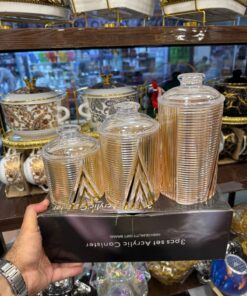 Acrylic Jar set 3 Pcs