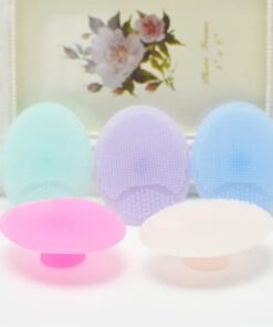 Portable Mini Facial Cleaning Mat Pad Scrubber Silicone Face Cleansing Brush