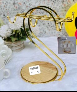 Golden stainless steel cup holder