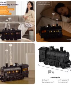Retro train humidifier with light SK