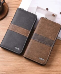 Men long zippered wallet AQ