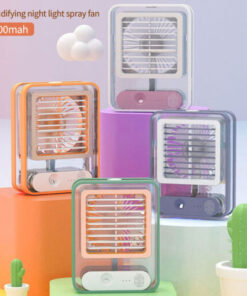 Humidifying Spray Fan With Night Light