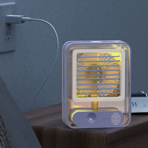 Humidifying Spray Fan With Night Light - Image 4
