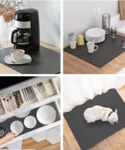 Pack Of 2 Dish Drying Kitchen Mat