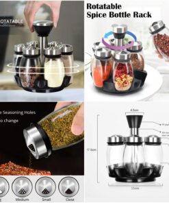 Rotating 6 bottles spice rack SK
