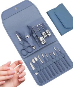 Manicure16 Pcs  Set Nail Clipper Set Pedicure Kit Professional Nail Kit for Toenail Fingernail Travel or Home