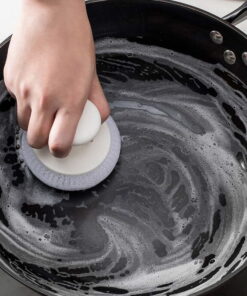 Mini palm Bursh Cleaning Scourer with handle
