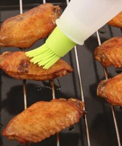 Portable Oil Bottle Barbecue Brush Silicone Kitchen Cooking Tool Baking Pancake Barbecue Camping