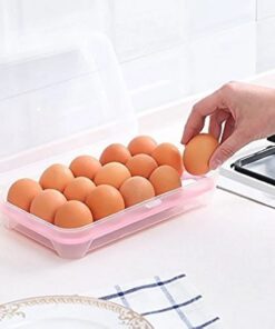 15 Grid Egg Storage Box, Egg Storage Container, Refrigerator Egg Holder, Fridge Tray Egg Holder