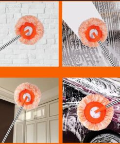 360* Rotating head Orange Mop Size:200cm