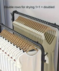 Double layer Metal Multi Purpose Clothes Hanger Rack & Garments Rack Load Bearning 50kg