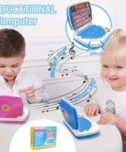Compact Youngsters' Mini Laptop Toy - Fun Puzzle Learning Computer, Portable & Battery-Free, Available into (Cell Operated ) with Educational Content for Ages 3+