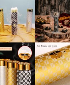 Mini Electronic Incense Burner, Portable Pencil Burner, Rechargeable USB Aroma Diffuser, Car Bakhoor Burner, Arabic Incense Holder, Muslim Portable Air Freshener, Home Clothing Hand-Held Incense Burner, Multifunctional Aroma Diffuser