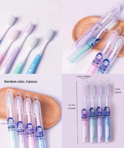 Dr - Warm Soft Toothbrush Million nano Bristle Adult Tooth Brush Teeth Deep Cleaning Portable Travel Dental Care Brush