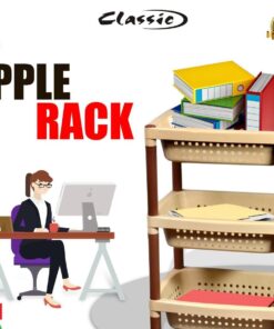 Multipurpose. Plastic 3 Layer Apple Rack Fruit And Vegetable Rack For Kitchen And Storage, For Home