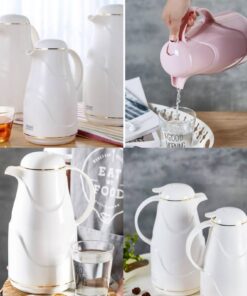 Flower High Quality Arabic Thermos Coffee Pot Vacuum Flask Water Kettle 1.0 liter Capacity