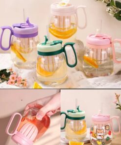 Water bottle with straw 850ml