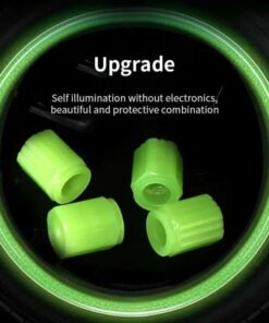 4Pcs Luminous Tyre Value Caps