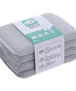 4Pcs Silver Cloth