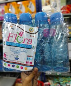 Multi purpose Plastic Flora Water Bottle (Pack of 4)