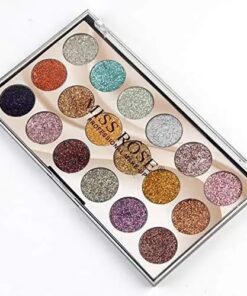 MISS ROSE 18-Color Sequin Glitter Eyeshadow Palette