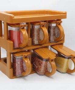 6pcs Spice Rack with Spoon